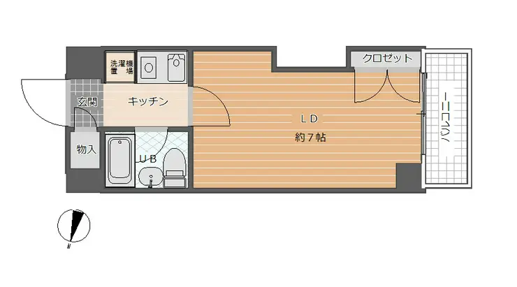 FKビル 8階階 間取り