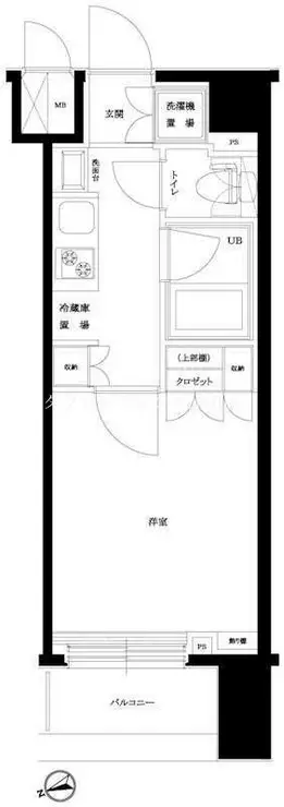 ルーブル仲六郷弐番館 3階階 間取り