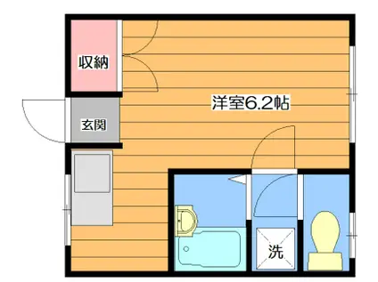 ハイツ関大前(ワンルーム/1階)の間取り写真