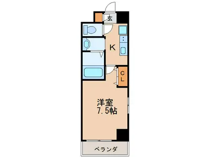 ニーズ メゾン 新栄(1K/5階)の間取り写真