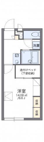レオパレスルース(1K/2階)の間取り写真