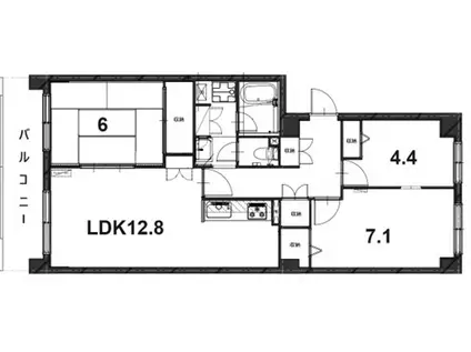 コープ野村大谷地(3LDK/9階)の間取り写真
