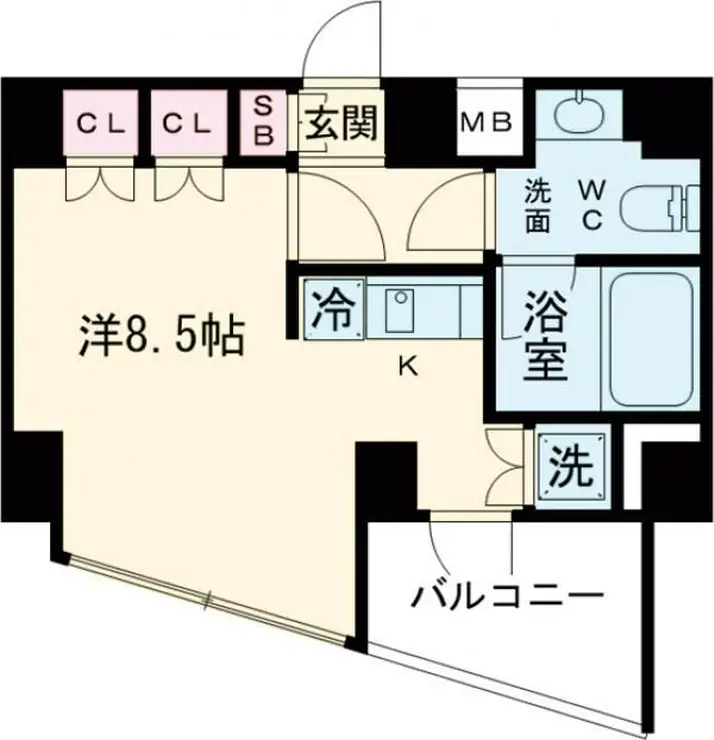 プレミアムキューブG四谷左門町 12階階 間取り