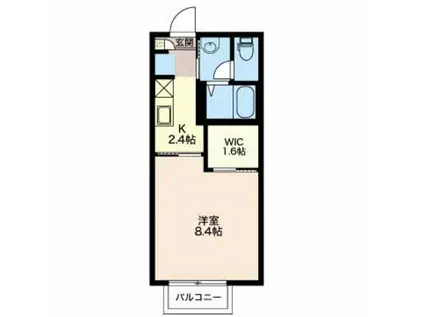 ベル・グランシャリオ(1K/2階)の間取り写真