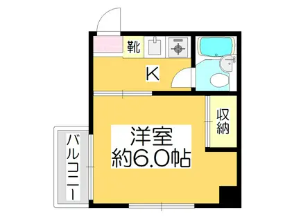 サンシャインプラザ(1K/3階)の間取り写真