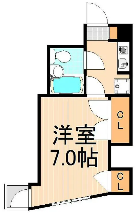ランバレー元浅草 7階階 間取り