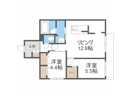 INFINITY KOTONI(2LDK/3階)の間取り写真