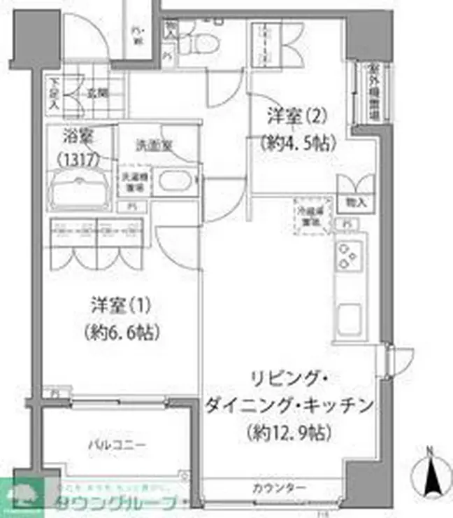 エーデル練馬 10階階 間取り