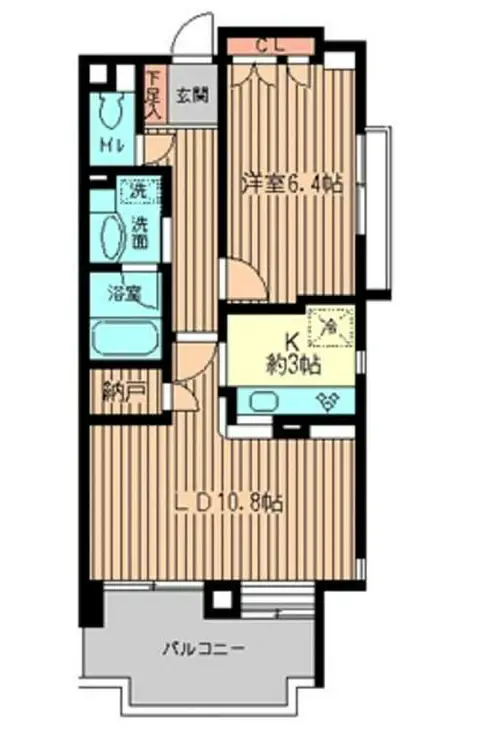 クラージュKAMAKURAYA 4階階 間取り