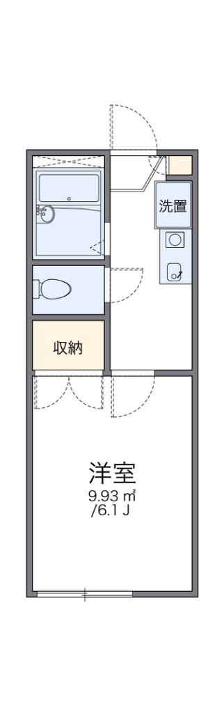 レオパレスRAFFINATOI(1K/1階)の間取り写真