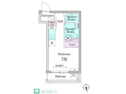 デュオメゾン高円寺駅前(ワンルーム/3階)の間取り写真