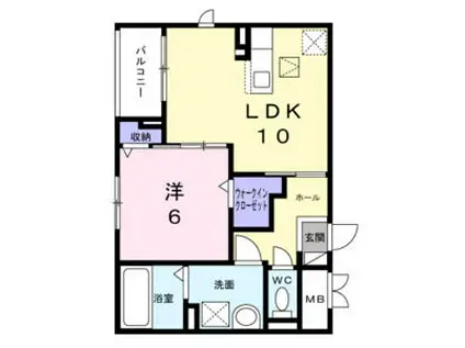 DREAM LIFE(1LDK/1階)の間取り写真