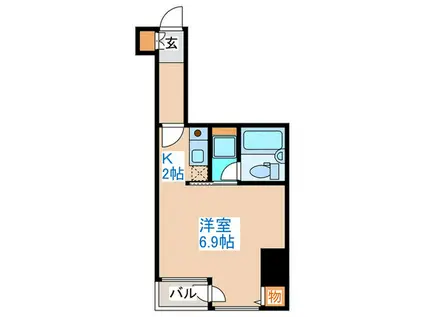 テック札幌(1K/7階)の間取り写真