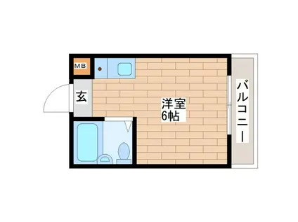 YOUハイム寿II番館(ワンルーム/3階)の間取り写真