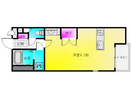 レオネクストみやびII(ワンルーム/2階)の間取り写真