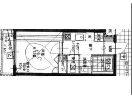 グリーンジュネス(1K/1階)の間取り写真
