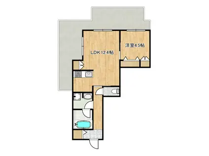 イースト SEDONAイーストセドナ(1LDK/4階)の間取り写真