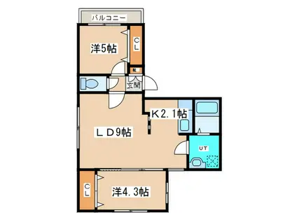 DINASTIAIV(2LDK/4階)の間取り写真