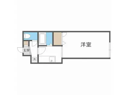 ビッグバーンズマンションN22(1K/4階)の間取り写真