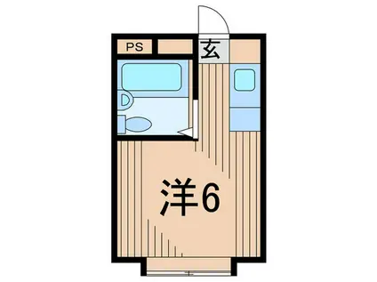 コーポラスアビコ(ワンルーム/4階)の間取り写真