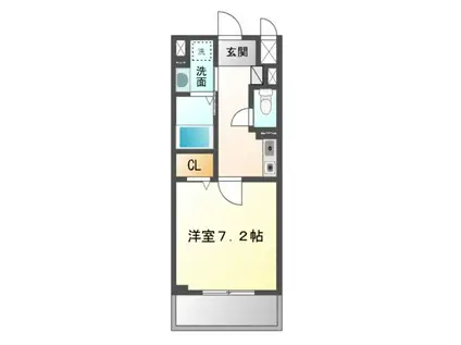 アルヴェアーレ(1K/2階)の間取り写真