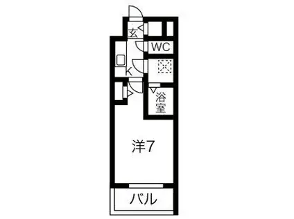 ファステート栄セントラル(1K/3階)の間取り写真