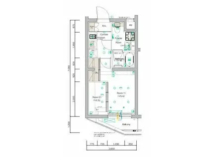 SYFORME KOMAGOMEII(2K/2階)の間取り写真