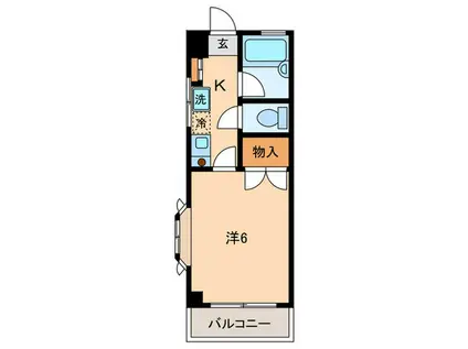 PYONハイツ(1K/2階)の間取り写真