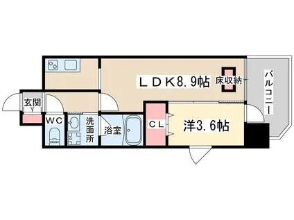 ノースヴィレッジ5番館(1LDK/7階)の間取り写真
