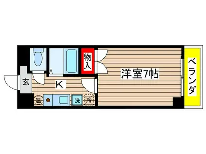 石野ビル(1K/5階)の間取り写真