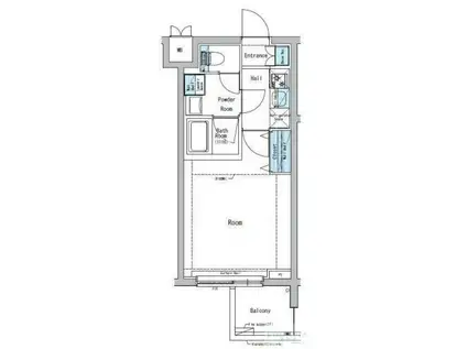 マキシヴ中野(1K/2階)の間取り写真