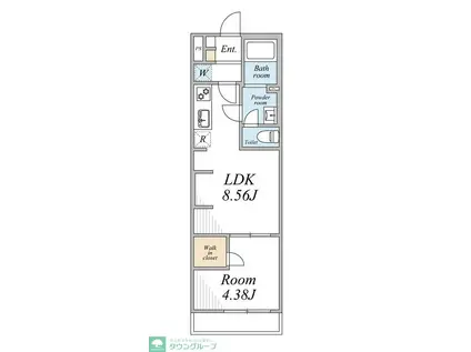 リブリ・ときわ台(1LDK/3階)の間取り写真