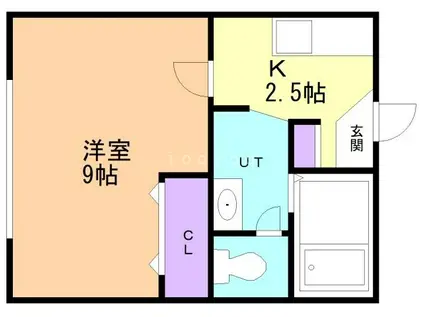 パレス愛(1K/2階)の間取り写真