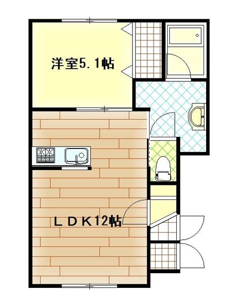 KNOT(1LDK/1階)の間取り写真