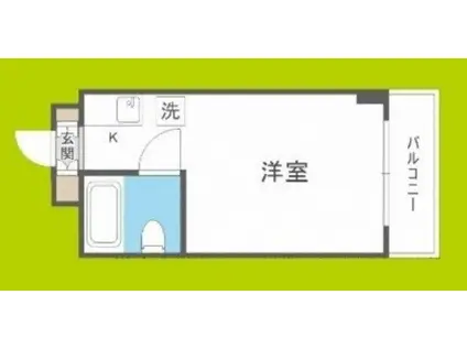 ラパンジール九条(1K/5階)の間取り写真