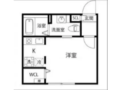 BRANCHE大森山王(ワンルーム/2階)の間取り写真