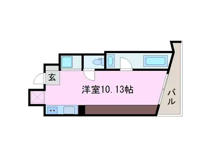 PLATINUM(ワンルーム/2階)の間取り写真