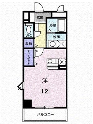 アルカンシエルオーブ(ワンルーム/5階)の間取り写真