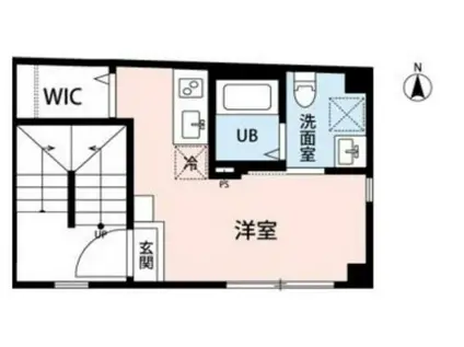 CREVE蒲田(ワンルーム/2階)の間取り写真