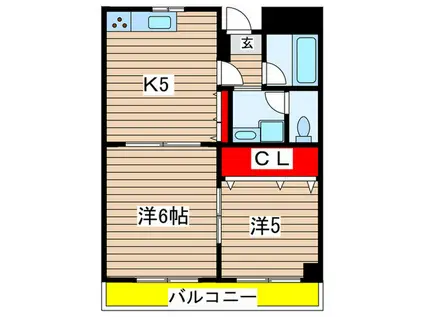 LIVE桜山(2K/4階)の間取り写真