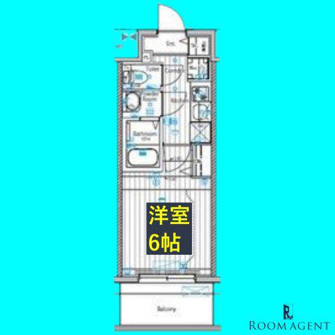 メイクスアート上前津VI(1K/11階)の間取り写真