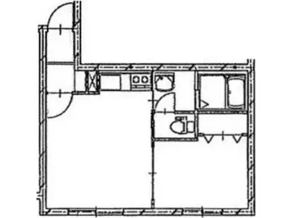 地下鉄南北線 さっぽろ駅(札幌市営) 徒歩6分 4階建 築16年(1LDK/2階)の間取り写真