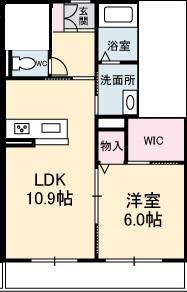 ステーブルレジデンス(1LDK/1階)の間取り写真