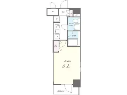 豊洲ステーションレジデンス(1K/5階)の間取り写真