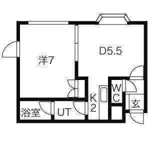 パストラル13(1LDK/4階)の間取り写真