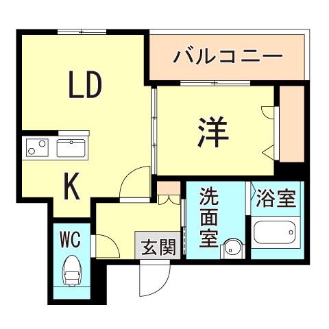 シャーメゾンスリーゼ(1LDK/3階)の間取り写真