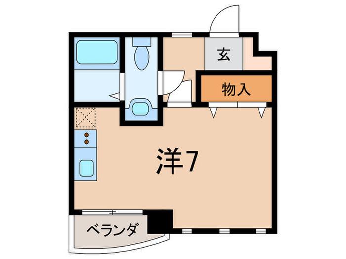 ハイグレード甲南(ワンルーム/2階)の間取り写真