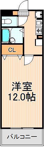 アルバティアラ(1K/3階)の間取り写真