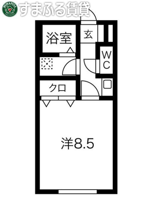 ウィンズ(1K/2階)の間取り写真