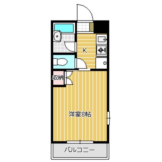 サンホープミノベ(1K/1階)の間取り写真